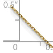 14K Gold Polished Diamond-Cut Cable Chain with Lobster Clasp - 30