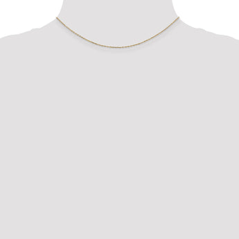 14K Gold Polished Diamond-Cut Cable Chain with Lobster Clasp - 30