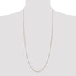 14K Gold Polished Diamond-Cut Cable Chain with Lobster Clasp - 30