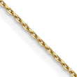 14K Gold Polished Diamond-Cut Cable Chain with Lobster Clasp - 30