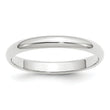 Platinum 3mm Half Round Wedding Band Size 12