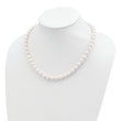 14k 8-9mm Round White Saltwater Akoya Cultured Pearl Necklace