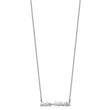Sterling Silver Rhodium-Plated 'Make Waves' 16 inch with a 1.5 inch extention Necklace
