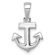 Sterling Silver Rhodium-Plated Polished Anchor Pendant