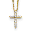 10k Diamond Cross 18 inch Necklace
