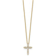 10k Diamond Cross 18 inch Necklace