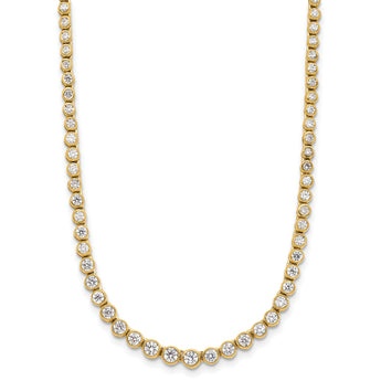 14K Lab Grown Diamond VS/SI GH, Graduated w/2 inch ext. Necklace