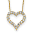 14K Lab Grown Diamond Heart 18 inch Necklace
