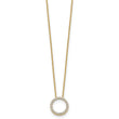 10k Diamond Circle 18 inch Necklace