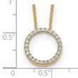 10k Diamond Circle 18 inch Necklace