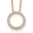 10k Diamond Circle 18 inch Necklace