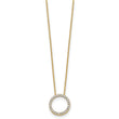 10k Diamond Circle 18 inch Necklace