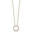 10k Diamond Circle 18 inch Necklace - Birthstone Company