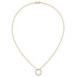 10k Diamond Circle 18 inch Necklace - Birthstone Company