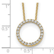 10k Diamond Circle 18 inch Necklace - Birthstone Company
