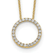 10k Diamond Circle 18 inch Necklace