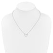 14k White Gold 1/5 carat Lab Grown Diamond VS/SI+ G+ Complete 18 inch Heart Necklace - Birthstone Company