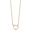 14K Lab Grown Diamond Heart Pendant Necklace