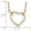 14K Lab Grown Diamond Heart Pendant Necklace