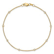True Origin 14k 1/6 carat Lab Grown Diamond VS+ F+ Eight Station 8 inch Bracelet - Birthstone Company