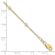 True Origin 14K 1/6 carat Lab Grown Diamond VS/SI  D E F  8 Station 8 Inch Bracelet