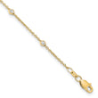 True Origin 14k 1/6 carat Lab Grown Diamond VS+ F+ Eight Station 8 inch Bracelet - Birthstone Company