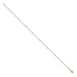 True Origin 14K Rose Gold 1/5 carat Lab Grown Diamond VS/SI  D E F  9 Station 9 Inch Anklet