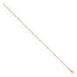 True Origin 14k Rose Gold 1/5 carat Lab Grown Diamond VS+ F+ Nine Station 9 inch Bracelet - Birthstone Company