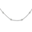 True Origin 14K White Gold 1/3 carat Lab Grown Diamond VS/SI  D E F  16 Station 16 Inch Necklace