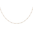 True Origin 14K Rose Gold 3/8 carat Lab Grown Diamond VS/SI  D E F  18 Station 18 Inch Necklace