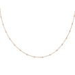 True Origin 14k Rose Gold 1/2 carat Lab Grown Diamond VS+ F+ Twenty Station 20 inch Necklace - Birthstone Company