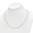 True Origin 14K Rose Gold 1/2 carat Lab Grown Diamond VS/SI  D E F  20 Station 20 Inch Necklace