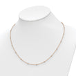 True Origin 14k Rose Gold 1/2 carat Lab Grown Diamond VS+ F+ Twenty Station 20 inch Necklace - Birthstone Company
