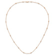 True Origin 14k Rose Gold 1/2 carat Lab Grown Diamond VS+ F+ Twenty Station 20 inch Necklace - Birthstone Company