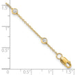 True Origin 14K 1/2 carat Lab Grown Diamond VS/SI  D E F  8 Station 8 Inch Bracelet