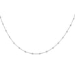 True Origin 14K White Gold 1 carat Lab Grown Diamond VS/SI  D E F  16 Station 16 Inch Necklace