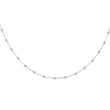 True Origin 14K White Gold 1 1/8 carat Lab Grown Diamond VS/SI  D E F  18 Station 18 Inch Necklace