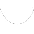 True Origin 14k White Gold 1 1/6 carat Lab Grown Diamond VS+ F+ Eighteen Station 18 inch Necklace - Birthstone Company