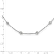 True Origin 14k White Gold 1 1/6 carat Lab Grown Diamond VS+ F+ Eighteen Station 18 inch Necklace - Birthstone Company