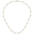 True Origin 14K Rose Gold 1 1/3 carat Lab Grown Diamond VS/SI  D E F  20 Station 20 Inch Necklace