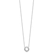 14K White Gold Lab Grown Diamond VS/SI GH, Circle Necklace