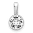 14K White Gold Lab Grown Diamond VS/SI GH, Round Halo Pendant