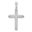 14K White Gold Lab Grown Diamond VS/SI GH, Cross Pendant