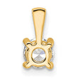 14k 1/2 carat Certified Lab Grown Diamond VS/SI+ G+ Round Complete Four Prong Pendant - Birthstone Company