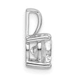 14k White Gold 1 1/2 carat Certified Lab Grown Diamond VS/SI+ G+ Round Complete Four Prong Pendant - Birthstone Company