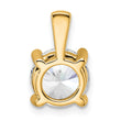 14k 2 carat Certified Lab Grown Diamond VS/SI+ G+ Round Complete Four Prong Pendant - Birthstone Company