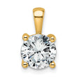 14k 2 carat Lab Grown Diamond VS+ F+ Round Complete Four Prong Pendant - Birthstone Company