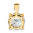 14k 4 carat Lab Grown Diamond VS/SI+ G+ Round Complete Four Prong Pendant - Birthstone Company