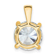 14k 5 carat Lab Grown Diamond VS/SI+ G+ Round Complete Four Prong Pendant - Birthstone Company