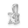 14k White Gold 3/4 carat Lab Grown Diamond VS+ F+ Princess Complete Four Prong Pendant - Birthstone Company